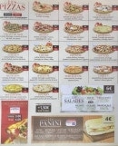 Menu Family's Pizza - les pizzas et salades