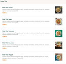Menu Kappo - Les pâtes thaï