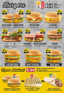 Menu King arena - Burgers et menus etudiant