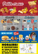 Menu King arena - Desserts, boissons, menu enfant,...