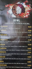 Menu La Roti's - Les bowls