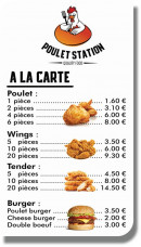 Menu Poulet Station - Les plats à la carte