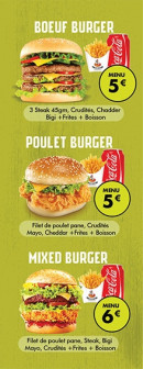 Menu Poulet Station - Les menus burgers