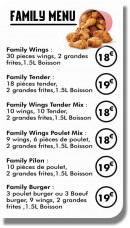 Menu Poulet Station - Les menus family