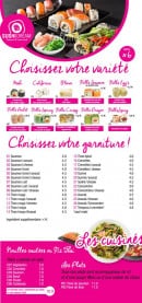 Menu Sushi Dream - Plats au choix