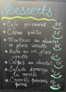Menu Mirabelle - Les desserts