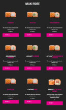 Carte et menu de My Sushi à Saint Just en Chaussee — Maki rose