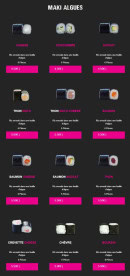 Carte et menu de My Sushi à Saint Just en Chaussee — Maki algues