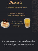 Menu BenSha Food - Les desserts