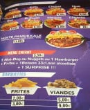 Menu Le pamukkale - Les assiettes, menu enfant et barquettes