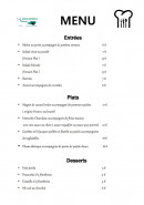 Menu Le Hendrix - La carte