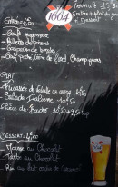 Menu Le St Tropez - Exemple de menu
