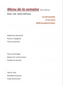 Menu Au p'tit courcelles - Exemple de menu