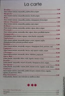 Menu La Tour de Pizz' - Les pizzas et boissons 