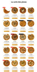 Menu Mosaique pizza - Les pizzas