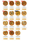 Menu Mosaique pizza - Les pizzas suite