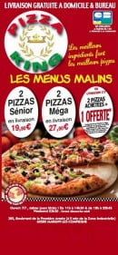 Menu Pizza king - carte et menu Pizza king Margny-lès-Compiègne