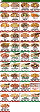 Menu Pizza king - les pizzas