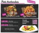Carte et menu de Sushi Tori à Crevecoeur le Grand — Les plats thaïlandais