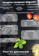 Menu Benjy's pizza - Les pizzas gourmands