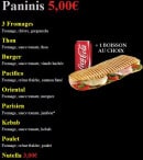 Carte et menu de Pizza Delice à Nanteuil le Haudouin — Nos Paninis