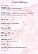 Menu El Don Papa Blaincourt - burgers, galettes et menus enfants
