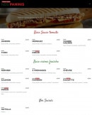 Menu Diffa - Les paninis