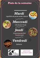 Menu Au Valhalla - Les plats de la semaine