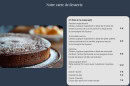 Carte et menu de Deux Napolitains à Paris à Orry la Ville — Les desserts