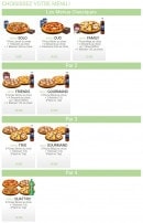 Menu France Pizza - Les menus