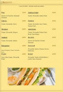 Menu Pizza Lusitalia - Les Paninis