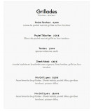 Menu Taj Mahal - Grillades