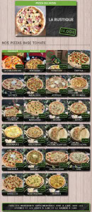 Menu Pizzeria du Bray - Les pizzas tomates