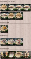 Menu Pizzeria du Bray - Les sandwichs, desserts, ...