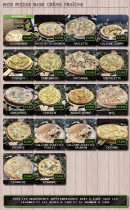 Menu Pizzeria du Bray - Les pizzas crèmes