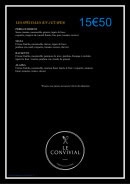 Menu Le Convivial - Les pizzas spéciales