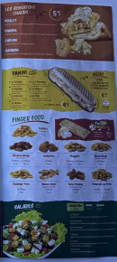 Carte et menu de Pizza Time à Pont Sainte Maxence — Menu 1