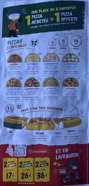 Carte et menu de Pizza Time à Pont Sainte Maxence — Menu 3