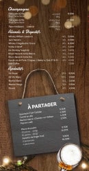 Menu Plaza - Champagnes, alcools, digestifs,...
