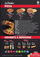 Menu Classico - Les pizza, dessert et boissons