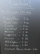 Carte et menu de La Taverne Giroise à Saint Ceneri le Gerei — Exemple de menu