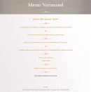 Carte et menu de Auberge Saint Michel Saint Michel Tuboeuf à Saint Michel Tuboeuf — Le menu normand