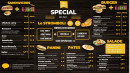 Menu Lini pizza - Les sandwichs, burgers, …