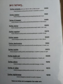 Carte et menu de Le Bistrot Saint Julien à Domfront en Poiraie — Les tartines