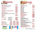 Menu Le Petit Théâtre - Les boissons et apéritifs, ...