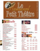 Menu Le Petit Théâtre - Les cocktails, vins, ...