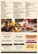 Carte et menu de Les 3 Brasseurs à Arras — Desserts, menus et formules