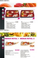 Menu Nagoya - Les menus bento et royal