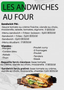 Menu The 716 - Les sandwichs