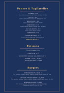 Carte et menu de L'imprévu à Henin Beaumont — Pennes et tagliatelles